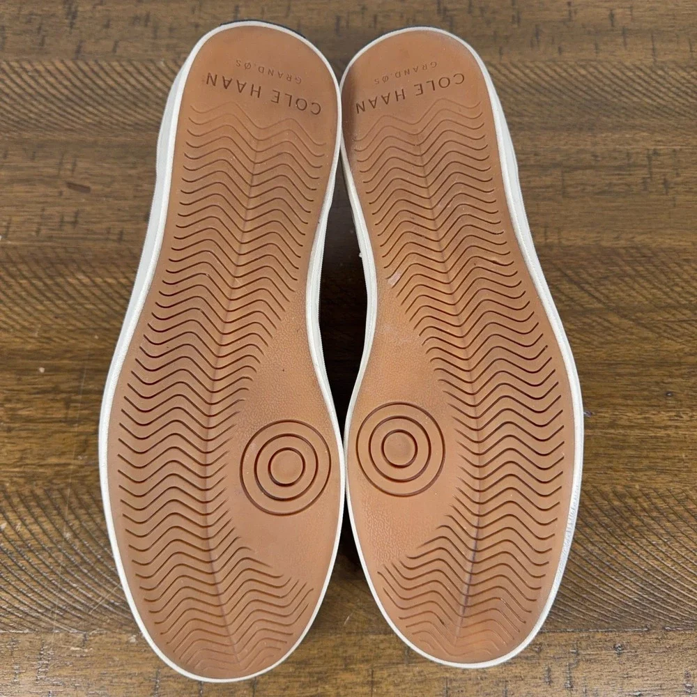Cole Haan Boat Shoes Mens 9.5M Brown Nantucket Leather‎ Lace Up Casual Loafer